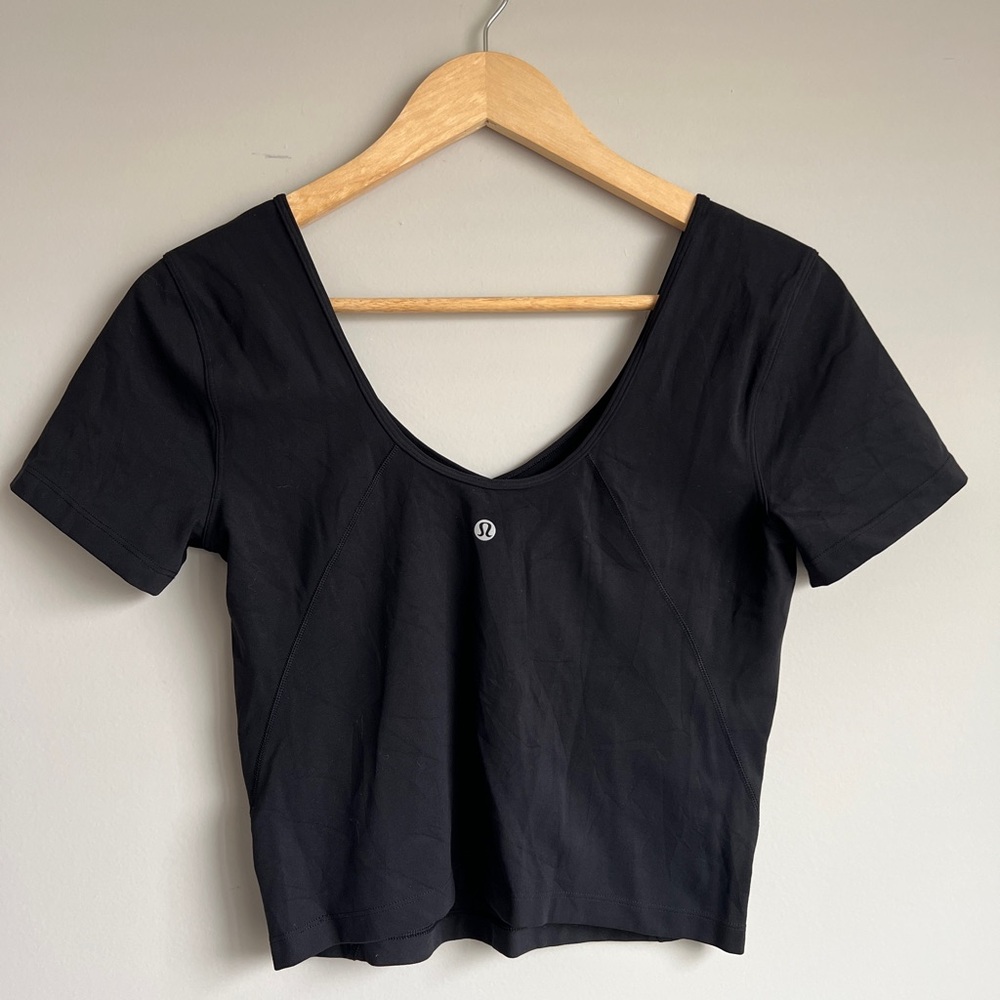 Lululemon Black Align Tee Size 8